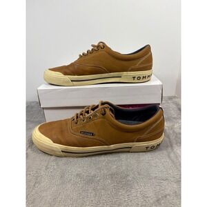 Tommy Hilfiger Mens Pallet6 Tan Brown Low Top Sneakers Shoes Size 9 TMPALLET6-SS